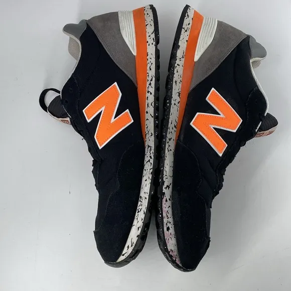 New Balance Men's 515 Classic Running Shoes Sneakers Sz 18 Black/Orange ML515BT3