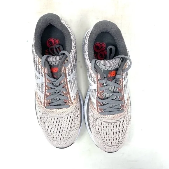 New Balance W860GR9 Pink mist with team away grey Running Shoes