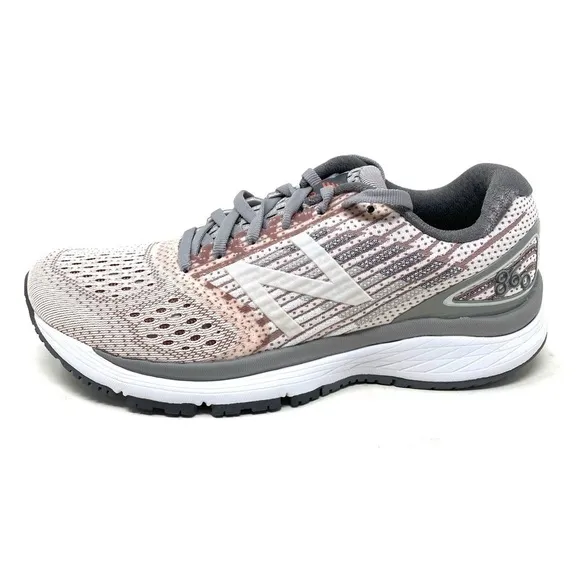 New Balance W860GR9 Pink mist with team away grey Running Shoes