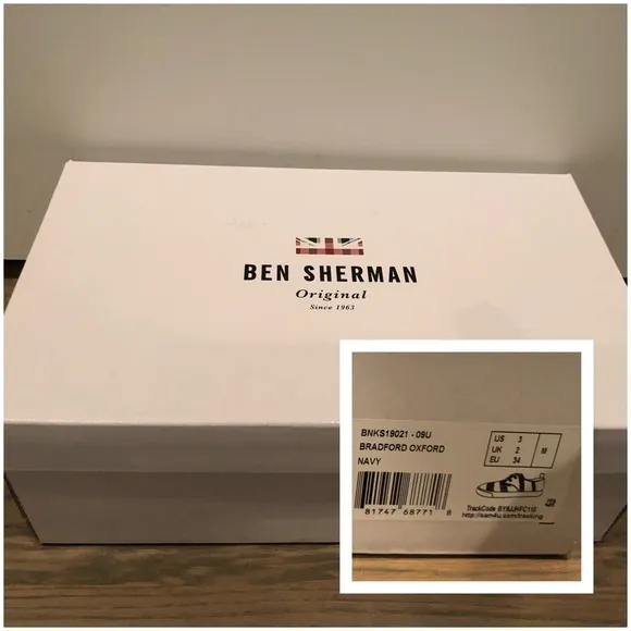 NEW Ben Sherman Bradford Oxford Blue Shoes