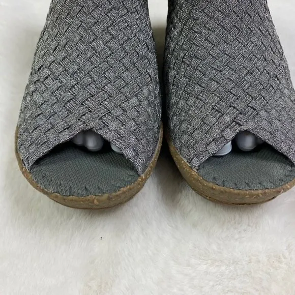 NEW!‎ Bernie Mev. &quot;Sabrina&quot; Open Toe Slip On Wedges, size EU 41