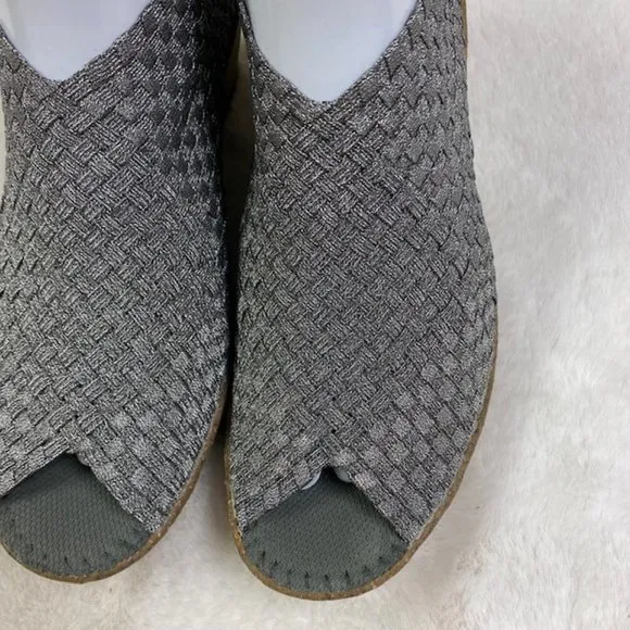 NEW!‎ Bernie Mev. &quot;Sabrina&quot; Open Toe Slip On Wedges, size EU 41