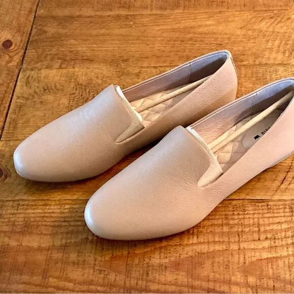 NEW Birdies The Starling Loafer Comfort No Slip Round Toe Taupe Leather Size 9.5