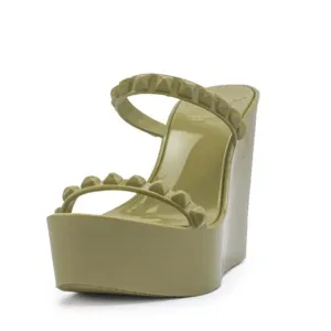 NEW CARMEN SOL tonino wedge in olive green