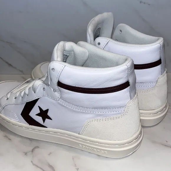 NEW Converse pro blaze classic mid shoes white bloodstone sz 8 men’s / 9.5 women