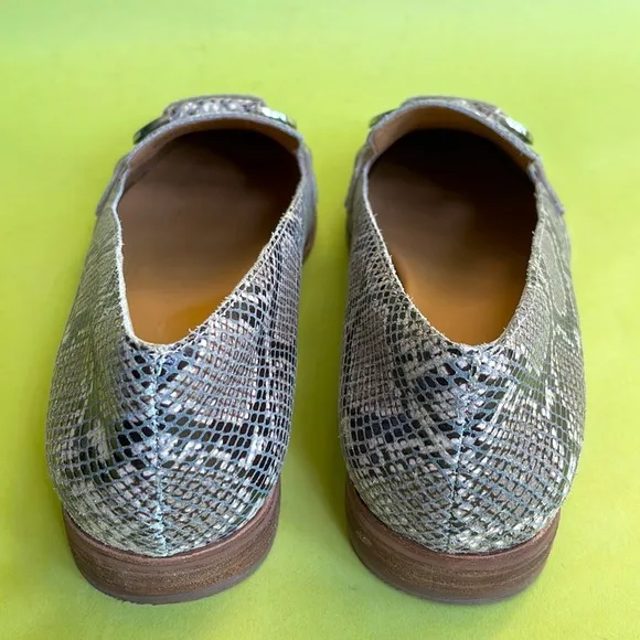 New cream/brown Corso Como leather loafers