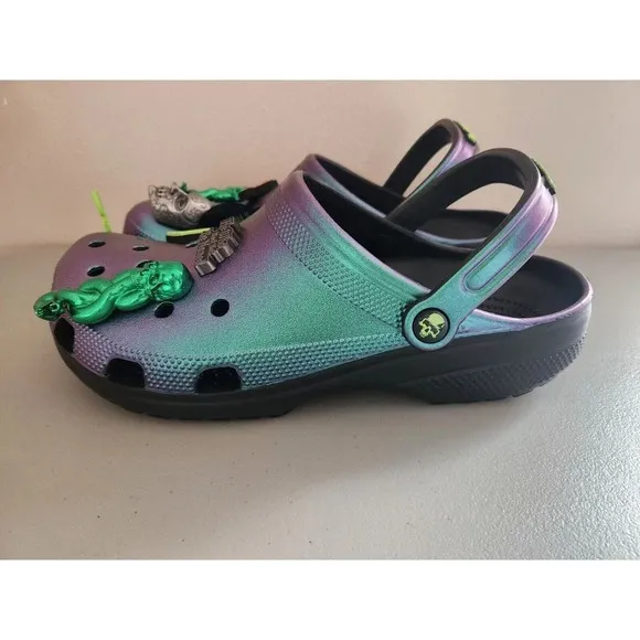 New Crocs x Harry Potter Classic Clog Shoes Size M11 Black Dark Arts