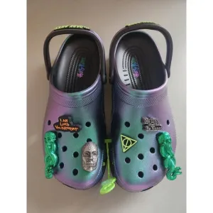 New Crocs x Harry Potter Classic Clog Shoes Size M11 Black Dark Arts