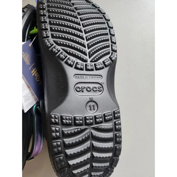 New Crocs x Harry Potter Classic Clog Shoes Size M11 Black Dark Arts