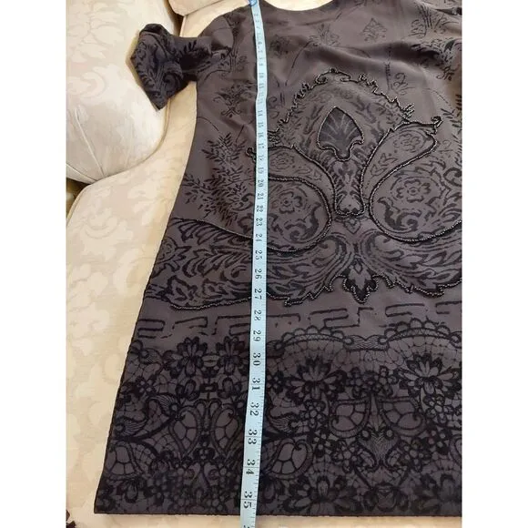 NEW! Desigual Kronen Black Dress With Appliques And Beads US Size 4  $210