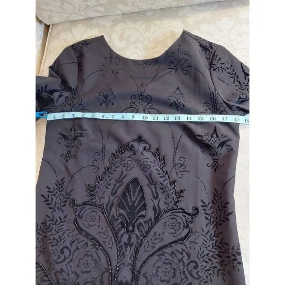 NEW! Desigual Kronen Black Dress With Appliques And Beads US Size 4  $210