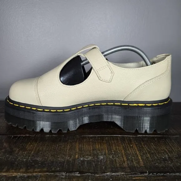 NEW Dr Martens Bethan Womens Size 6 Leather Strap Platform Shoes Smoked Mint