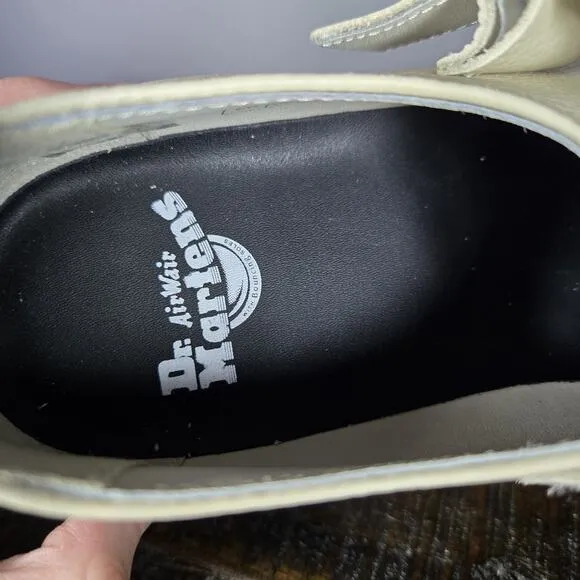 NEW Dr Martens Bethan Womens Size 6 Leather Strap Platform Shoes Smoked Mint