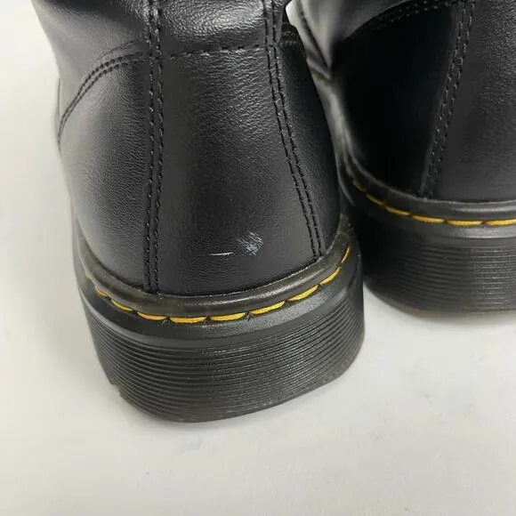 NEW Dr. Martens Zavala 1460 Women's Leather Lace Up Boots Black Combat Boots 7