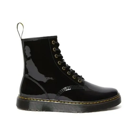 NEW Dr Martens Zavala Patent Leather Boots Size 7
