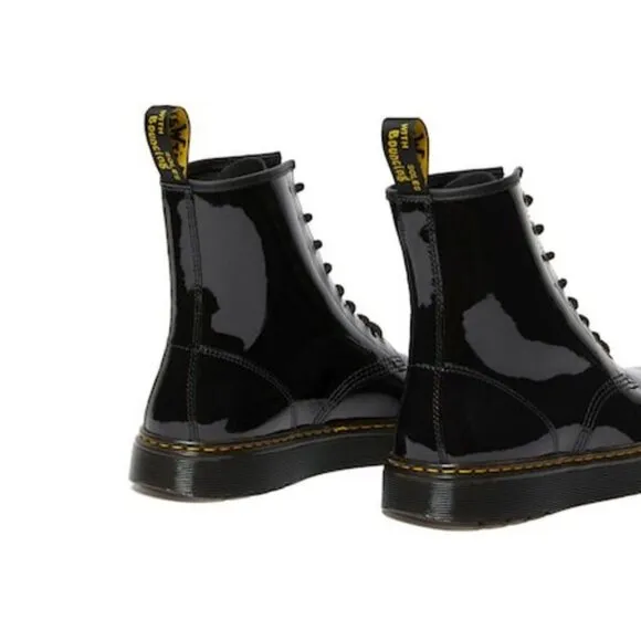 NEW Dr Martens Zavala Patent Leather Boots Size 7