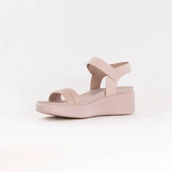 NEW ECCO women's flowt wedge lx sandals in rose