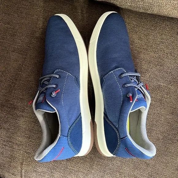 New Florsheim Crossover Canvas Elastic Lace Slip-On Sneaker Men’s size 10M Navy
