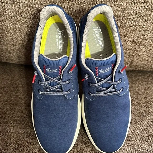 New Florsheim Crossover Canvas Elastic Lace Slip-On Sneaker Men’s size 10M Navy