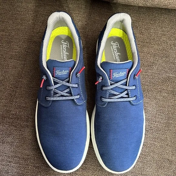 New Florsheim Crossover Canvas Elastic Lace Slip-On Sneaker Men’s size 10M Navy