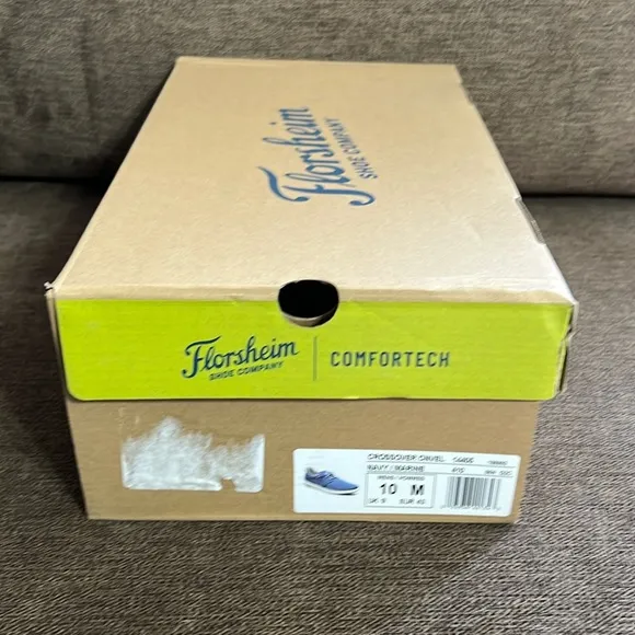 New Florsheim Crossover Canvas Elastic Lace Slip-On Sneaker Men’s size 10M Navy