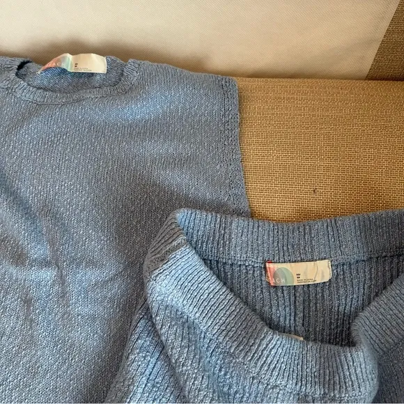 NEW Free People Miranda Sweater Co-Ord Two-Piece Set - Blues Bell XSmall