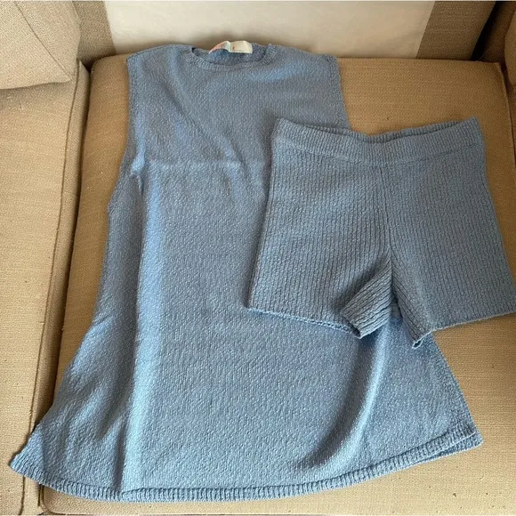NEW Free People Miranda Sweater Co-Ord Two-Piece Set - Blues Bell XSmall