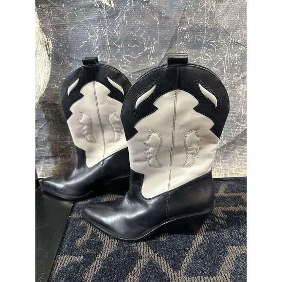 New Free People Twin Flames Western Boots Size 11