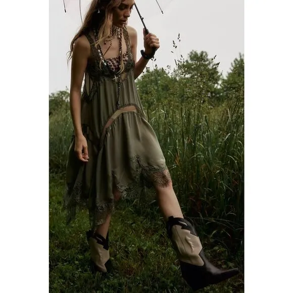 New Free People Twin Flames Western Boots Size 11