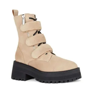 New Free People Emmett Lace up boots in latte suede size 9,5Retail $268