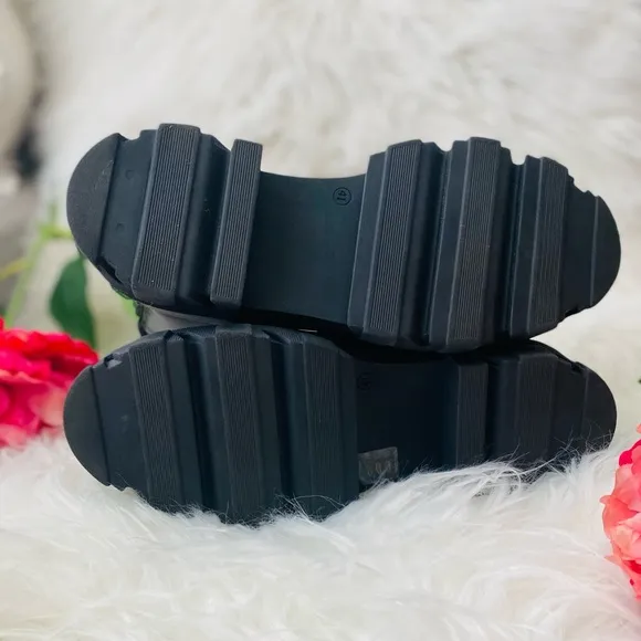 NEW | GANNI Nylon-Trimmed Combat Boots