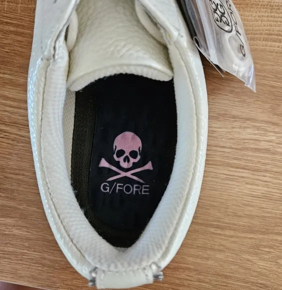 NEW G/FORE Gallivanter White Leather Golf Shoes Women Size 8.5