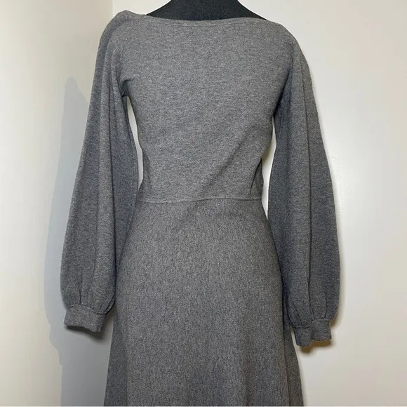 NEW! Hill House- The Maude Dress Heather Gray Size Medium Maxi Boatneck