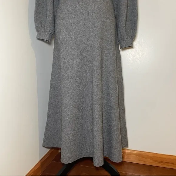 NEW! Hill House- The Maude Dress Heather Gray Size Medium Maxi Boatneck