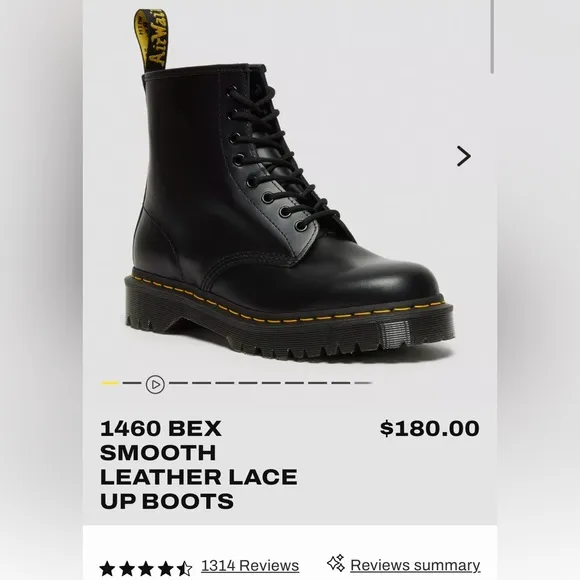NEW in Box! | Dr. Martens 1460 Bex Smooth Leather Lace-Up Boots