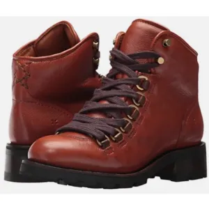 New in Box Womens FRYE Alta Hiker Combat Boots Rust 5.5 MSRP $488 76695