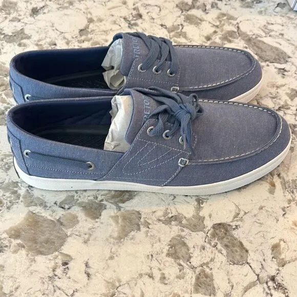 New in box men Tretorn motto blue boat/deck shoe sneaker Sz 12