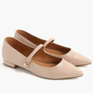 NEW J. Crew Factory Mary Jane Pointy-Toe Flats Pink Blush