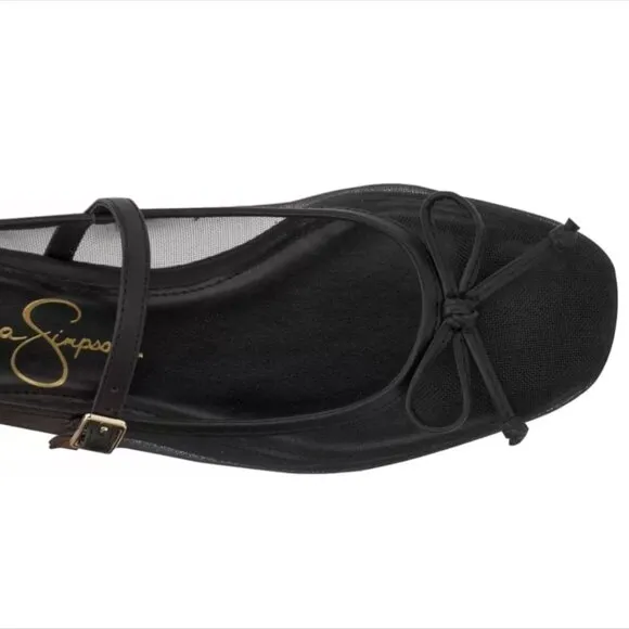 new JESSICA SIMPSON Katelind Mesh Ballet Flats 3T2