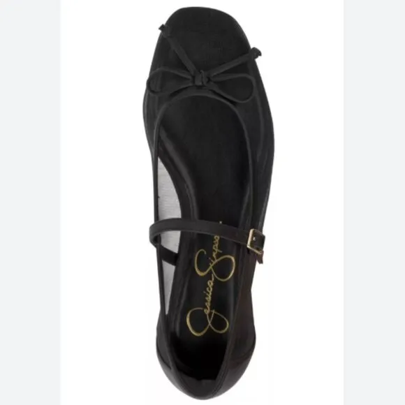 new JESSICA SIMPSON Katelind Mesh Ballet Flats 3T2