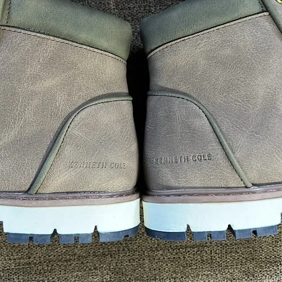 New Kenneth Cole - Andy Lace Up Boots Little Boys Size 12 in Tan