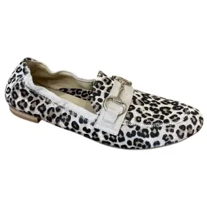 NEW LALISA women's animal print loafer in pony/leopard
