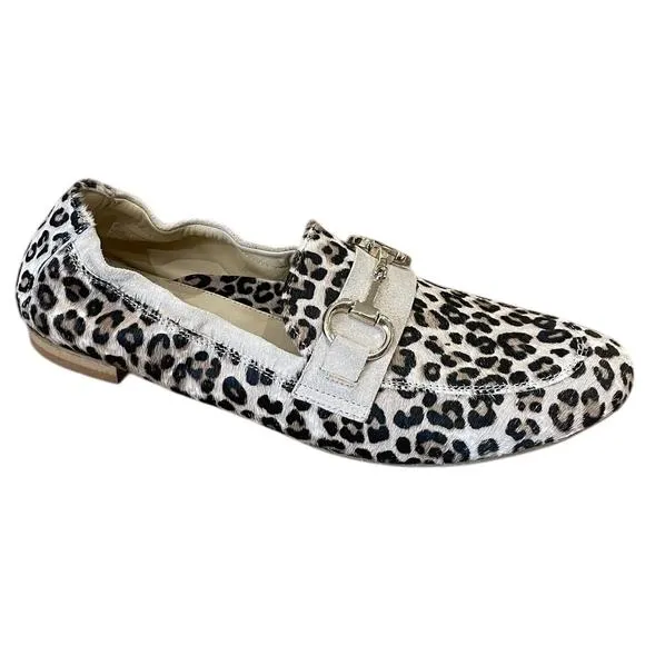 NEW LALISA women's animal print loafer in pony/leopard