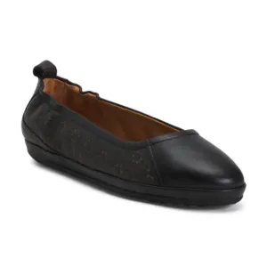 NEW L'AMOUR DES PIEDS Leather Zaliyah Comfort Flats black for women 252