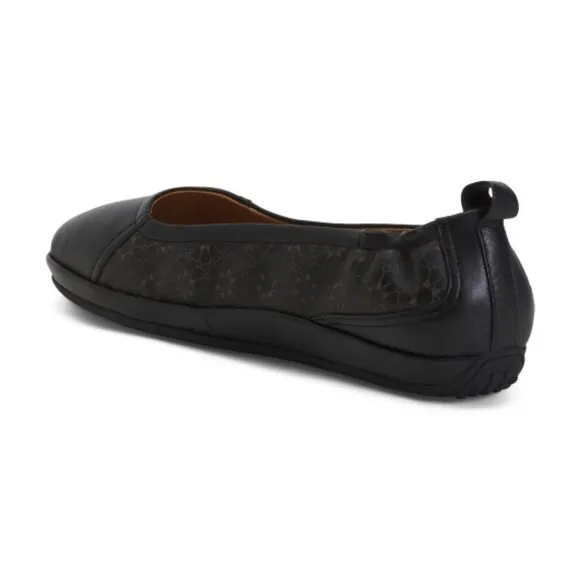NEW L'AMOUR DES PIEDS Leather Zaliyah Comfort Flats black for women 252