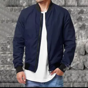 New Lightweight Bomber Jackets Outerwear Full Zip Up