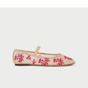 NEW LOEFFLER RANDALL women leonie embellished ballet flats in natural