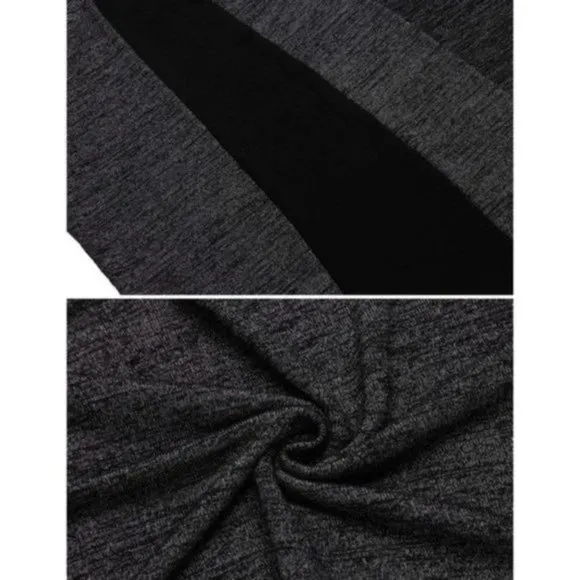New Men's Long Cardigan Open Front Dark Grey