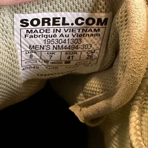 New Mens Sorel Caribou OTM Waterproof‎ Green Suede Ankle Combat Boots Size 8 M