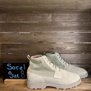 New Mens Sorel Caribou OTM Waterproof‎ Green Suede Ankle Combat Boots Size 8 M